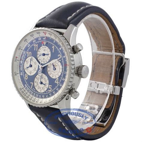 breitling navitimer annual calendar 1461|Breitling 1461 blue dial.